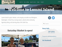 Tablet Screenshot of lummi-island.com